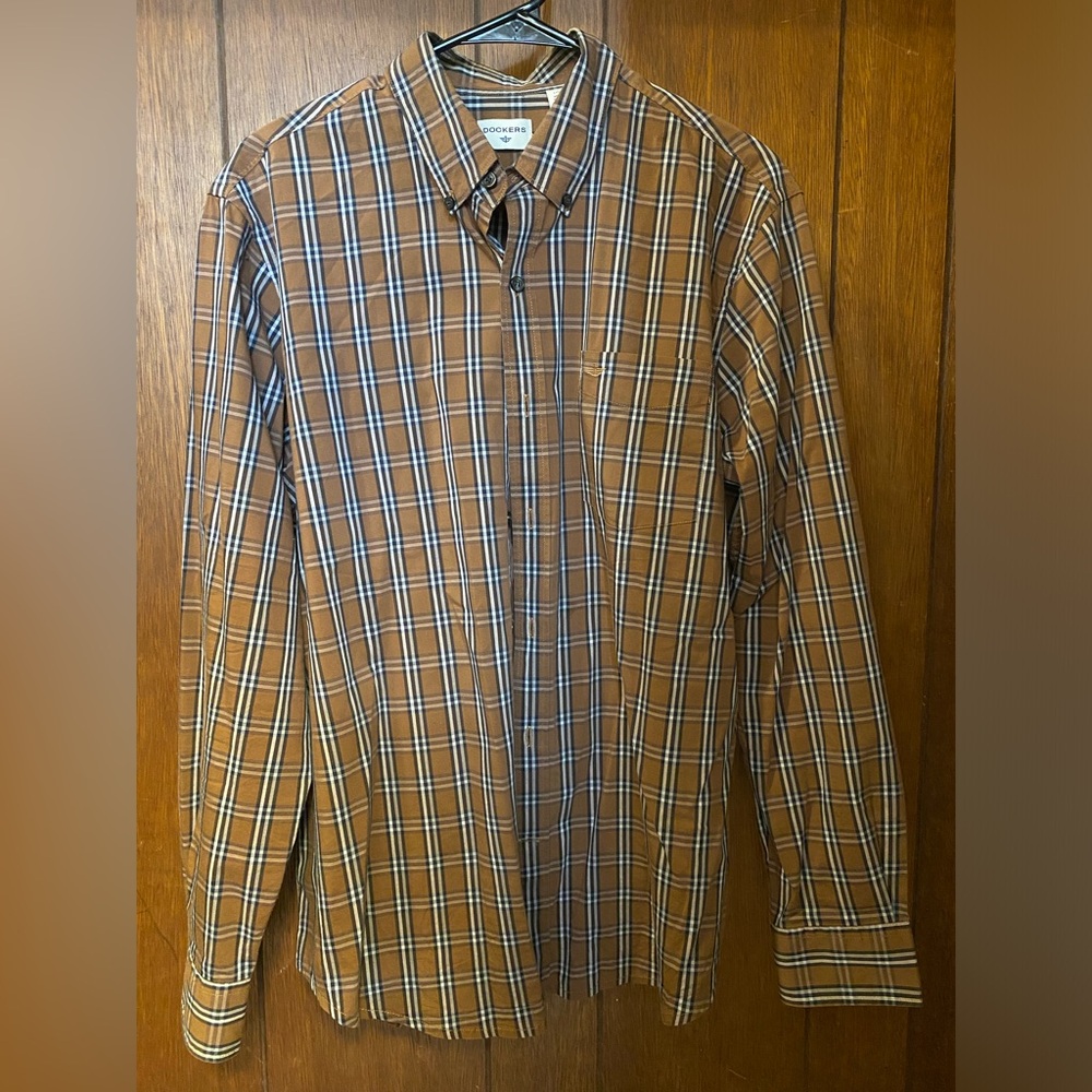 Dockers Button Down Plaid Shirt